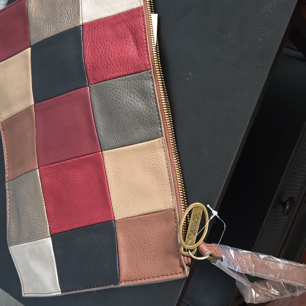 Patchwork Leather Clutch - image 2